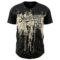Custom Black Cream 3D Pattern Design Dripping Splatter Art Authentic Baseball Jersey