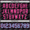 Custom Black Light Blue-Pink 3D Pattern Design Slant Lines Authentic Baseball Jersey