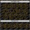 Custom Black Old Gold 3D Pattern Design Slant Lines Authentic Baseball Jersey