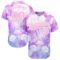 Custom Purple Light Pink-White 3D Pattern Design Jellyfish Authentic Baseball Jersey