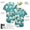 Custom Teal White 3D Pattern Design Jellyfish Authentic Baseball Jersey