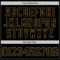Custom Black Old Gold 3D Pattern Design Abstract Splatter Grunge Art Authentic Baseball Jersey