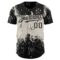 Custom Black Cream 3D Pattern Design Abstract Splatter Grunge Art Authentic Baseball Jersey