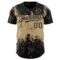Custom Black Vegas Gold 3D Pattern Design Abstract Splatter Grunge Art Authentic Baseball Jersey
