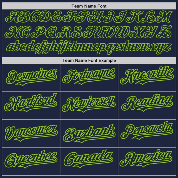 Custom Navy Neon Green 3D Pattern Design Abstract Splatter Grunge Art Authentic Baseball Jersey