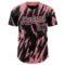 Custom Black Medium Pink 3D Pattern Design Abstract Sharp Shape Authentic Baseball Jersey