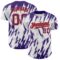 Custom White Purple-Orange 3D Pattern Design Abstract Sharp Shape Authentic Baseball Jersey