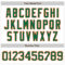 Custom White Kelly Green-Orange 3D Pattern Design Abstract Sharp Shape Authentic Baseball Jersey