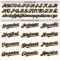 Custom White Black-Old Gold 3D Pattern Design Abstract Splash Authentic Baseball Jersey