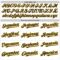 Custom White Navy-Gold 3D Pattern Design Abstract Splash Authentic Baseball Jersey