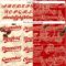 Custom Cream Red 3D Pattern Design International Coffee Day Authentic Baseball Jersey