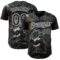 Custom Black White 3D Pattern Design International Coffee Day Authentic Baseball Jersey