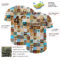 Custom Brown Cream 3D Pattern Design International Coffee Day Authentic Baseball Jersey