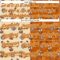 Custom Cream Texas Orange 3D Pattern Design International Coffee Day Authentic Baseball Jersey