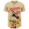 Custom Cream Red 3D Pattern Design International Jazz Day Authentic Baseball Jersey