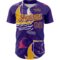 Custom Purple Gold 3D Pattern Design Sailing Boats Authentic Baseball Jersey