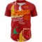 Custom Red Gold 3D Pattern Design Sailing Boats Authentic Baseball Jersey