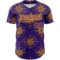 Custom Purple Gold 3D Pattern Design Navigation Compass Authentic Baseball Jersey