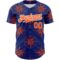 Custom Royal Orange-White 3D Pattern Design Navigation Compass Authentic Baseball Jersey
