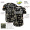 Custom Black White 3D Pattern Design Boats And Fish Authentic Baseball Jersey