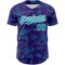 Custom Purple Teal-White 3D Pattern Design Boats And Fish Authentic Baseball Jersey