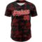 Custom Black Red-White 3D Pattern Design Boats And Fish Authentic Baseball Jersey