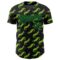 Custom Black Grass Green 3D Pattern Design Crocodile Authentic Baseball Jersey