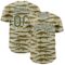 Custom Olive White 3D Pattern Design Crocodile Authentic Baseball Jersey