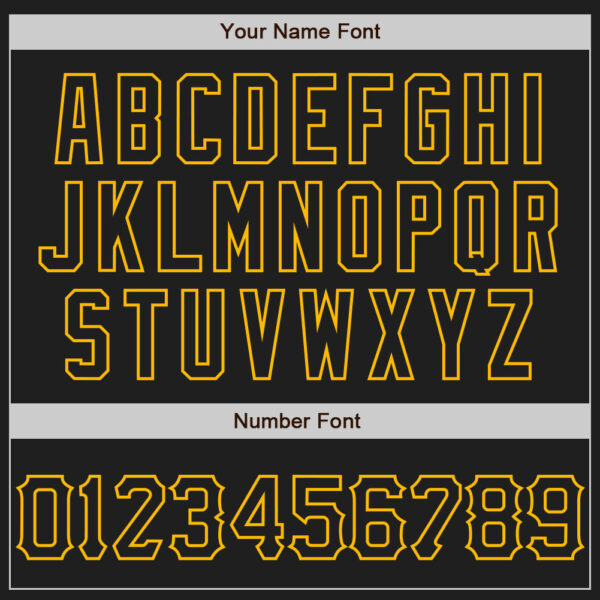 Custom Black Gold 3D Pattern Design Abstract Network Authentic Baseball Jersey