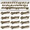 Custom White Black-Old Gold 3D Pattern Design Curve Lines Authentic Baseball Jersey