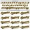 Custom White Navy-Gold 3D Pattern Design Curve Lines Authentic Baseball Jersey