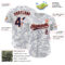 Custom White Navy-Orange 3D Pattern Design Curve Lines Authentic Baseball Jersey