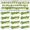 Custom White Kelly Green-Gold 3D Pattern Design Curve Lines Authentic Baseball Jersey