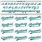 Custom White Teal 3D Pattern Design Curve Lines Authentic Baseball Jersey