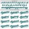 Custom White Teal-Gray 3D Pattern Design Curve Lines Authentic Baseball Jersey