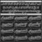 Custom Black White 3D Pattern Design Curve Lines Authentic Baseball Jersey
