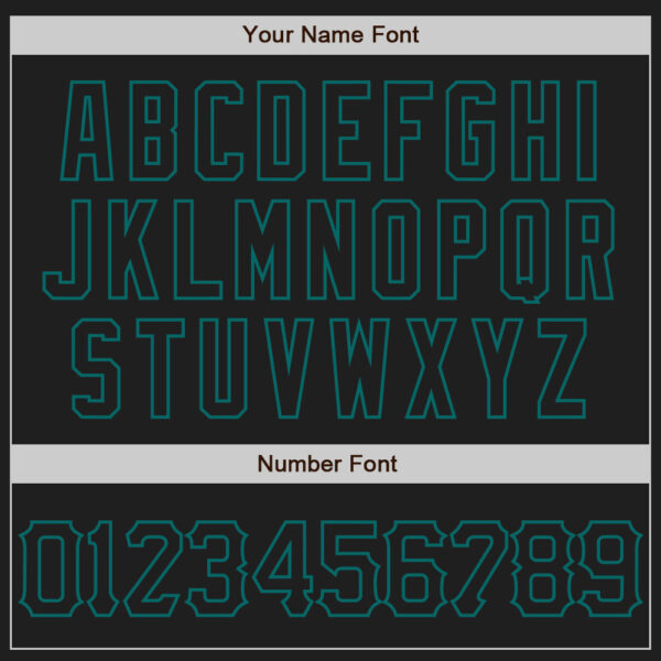 Custom Black Teal 3D Pattern Design Curve Lines Authentic Baseball Jersey