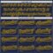 Custom Navy Gold 3D Pattern Design Curve Lines Authentic Baseball Jersey