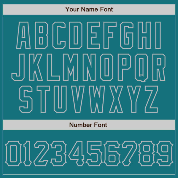 Custom Teal Gray 3D Pattern Design Curve Lines Authentic Baseball Jersey