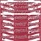 Custom Crimson White 3D Pattern Design Side Stripes Authentic Baseball Jersey
