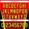 Custom Red Neon Yellow-Black 3D Pattern Design Side Stripes Authentic Baseball Jersey