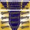 Custom Navy Old Gold 3D Pattern Design Side Stripes Authentic Baseball Jersey