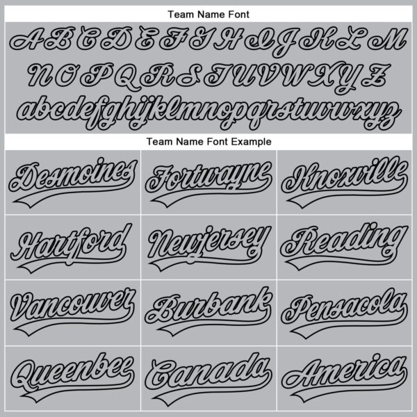 Custom Gray Black 3D Pattern Design Side Panel Stripes Authentic Baseball Jersey