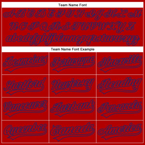Custom Red Royal 3D Pattern Design Side Panel Stripes Authentic Baseball Jersey