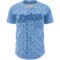 Custom Light Blue Black-White 3D Pattern Design Arabesque Shape Authentic Baseball Jersey