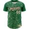 Custom Kelly Green Cream-Black 3D Pattern Design Spider Web Authentic Baseball Jersey