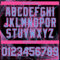Custom Black Light Blue-Pink 3D Pattern Design Spider Web Authentic Baseball Jersey