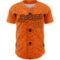 Custom Bay Orange Black 3D Pattern Design Spider Web Authentic Baseball Jersey