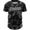Custom Black White 3D Pattern Design Zodiac Authentic Baseball Jersey