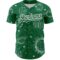 Custom Kelly Green White 3D Pattern Design Planets Authentic Baseball Jersey